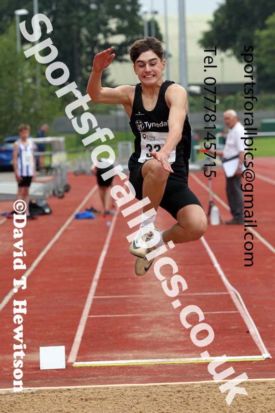 Mens and Boys long jump, 2021 North Eastern Track and Field Champs., Middesbrough. Photo: David T. Hewitson/Sports for All Pics